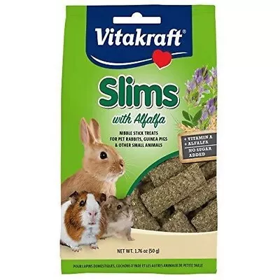 Vitakraft Slims With Alfalfa RabbitGuinea Pig & Small Animal Nibble Stick Treat • $5.40