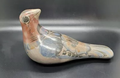 Vintage Tonala Burnished Earthen Pottery Dove Bird Figurine Mexican Folk Art • $9.99