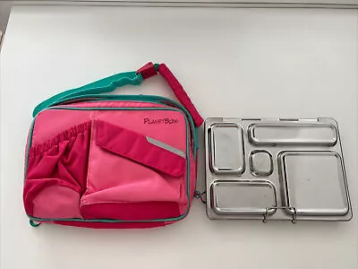 Planet Box Rover Stainless Steel 5 Slot Lunch Box W/Case • $24