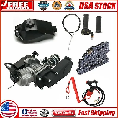 47CC 49CC 2 Stroke Engine Motor Parts Gas Scooter Mini Chopper Dirt Pocket Bike • $140.88