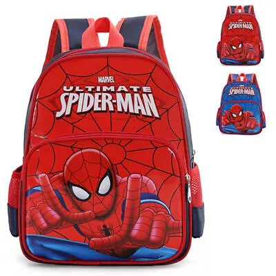 Marvel Spiderman School Bag Large Capacity Kids Boys Travel Backpack Rucksack • £9.23