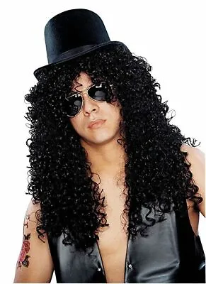 Costume Culture Franco Curly Rocker Slash Guns Roses Mens Wig Deluxe 24635 • $32.99