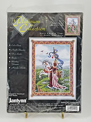 Janlynn Platinum Collection ONCE UPON A TIME Medieval Unicorn Cross Stitch Kit • $54.99
