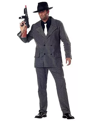 Gangster Mobster 1920s 30s 60s Mob Mafia Chicago Mens Costume • $58.81