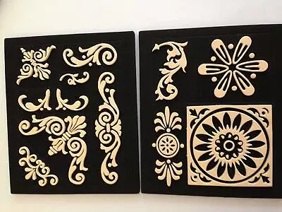 £5.99 • Buy Craft Stamps Set Flowers Decorative Patterns
