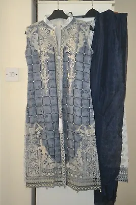 £12.99 • Buy Pakistani Asian Indian Shalwar Kameez Trouser Suit Outfit Women Girls Salwar 