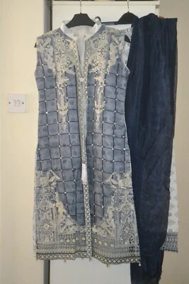 £12.99 • Buy Pakistani Asian Indian Shalwar Kameez Trouser Suit Outfit Women Girls Salwar 