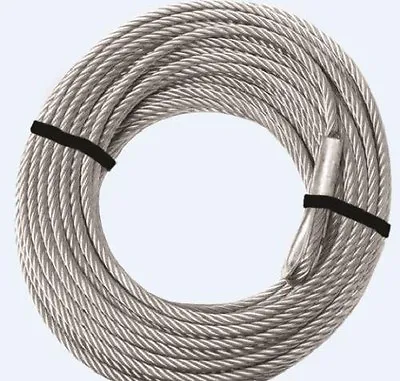 3/16  X 45.9' Winch Cable For Standard Size Winch 1500/2000/250/3500 ATV-CBL-3K • $26.24