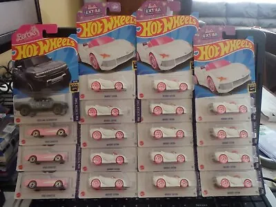 18 Hot-wheels Die-cast Barbie The Movie Cars & Truck. Great Deal For The Fan. • $36.98