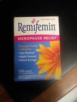 Natures Way Remifemin Menopause Rlf 120 Tablets NEW Estrogen Free Var Exp Dates • $29.99