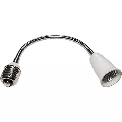 Flexible E26/E27 Medium Edison Screw Lamp Socket Extension Extender Adapter • $7.99