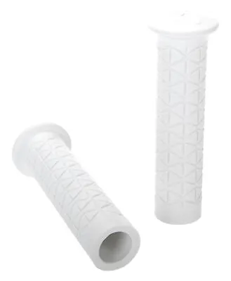 AME Freestyle Tri BMX Flangeless Bicycle Grips WHITE • $18.99