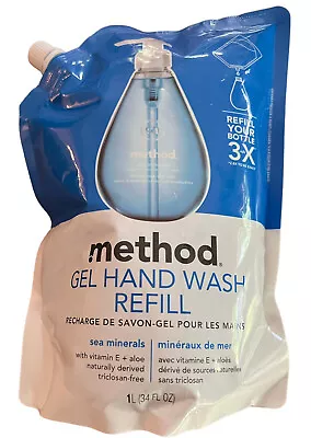 Method 00653 Gel Hand Wash Refill Sea Minerals 34 Oz • $22.57