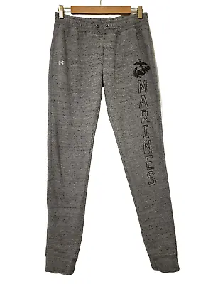 UA Under Armour Mens Marines Jogger Sweatpants Size S Heather Gray • $12