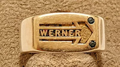 Vintage 10k Yellow Gold Werner Ring Prime Recognition Size 10 3/4 • $489.96