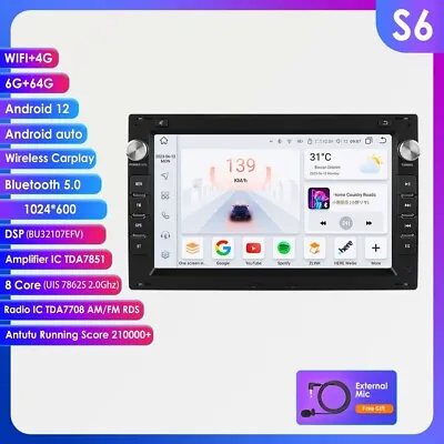 For VW B5 MK4 MK5 Golf Passat Jetta Android Car Radio GPS Stereo Carplay 6+64GB • $249.99