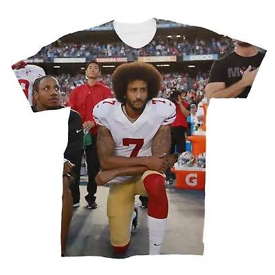 Colin Kaepernick Kneeling For The National Anthem T-Shirt • $29.99