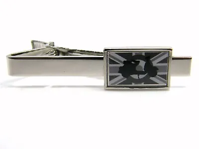 Union Jack MOD Scooter Target Moped Badge Tieclip Pin Flag Gift Black & White • £3.99