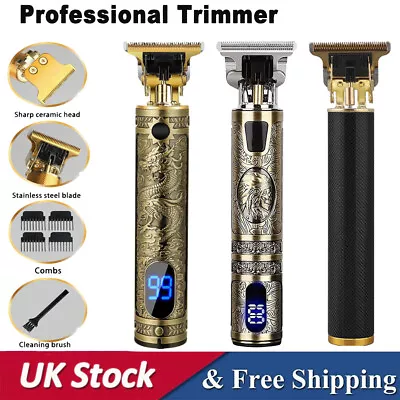 Professional Mens Hair Clippers Trimmers Machine Cordless Beard Electric Shaver • £6.99