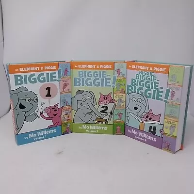 Lot Of 3 Books An Elephant & Piggie Biggie! Volume 1 2 & 4 By Mo Willems • $33.99