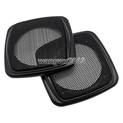 2PCS 3  Inch 99*99mm Car Audio Speaker Cover Decorative Circle Metal Mesh Grille • $9.98