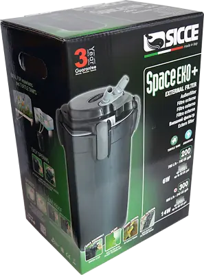 Sicce Space Eko+ External Filter 100 200 300 Aquarium Fish Tank Pump Canister • £64.95