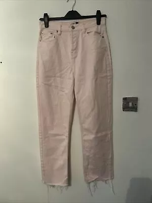 Ladies Baby Pink Wide Leg Jeans. Size 10 (fits More Like An 8) New Without Tags • £7