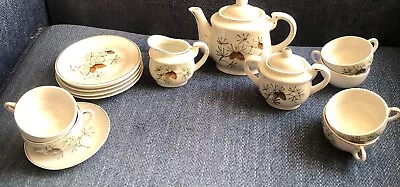 Vintage Japan Ceramic Child's Tea Set Pine Cones On Branches Design 17 Pcs • $24.99