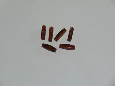 Vintage Inlay Horn Beads 25mm X 7mm Pack Of 6 New Old Stock • $12.95