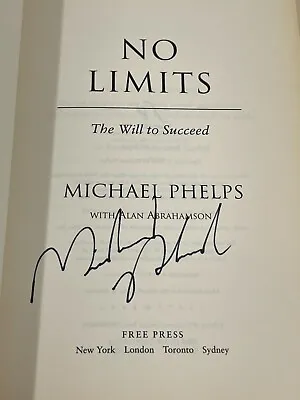Michael Phelps Signed No Limits Hardcover Book Authentic Autograph • $400