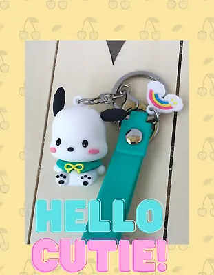 $9.49 • Buy Hello Kitty Friends Pochaccoi Anime Dog Key Ring Purse Charm Collection