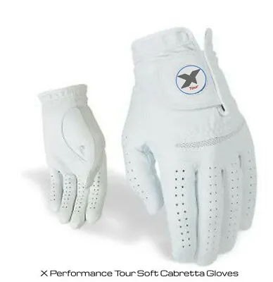 All Cabretta Leather Golf Gloves Double Layer On Palm-Fit On Left Hand  XP Brand • $8.25