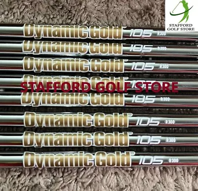 True Temper Dynamic Gold 105 .355  Taper Steel Iron Golf Shafts R300/S300/X100 • $269