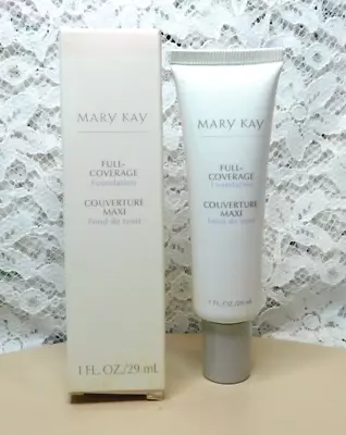 Mary Kay Full Coverage Foundation Ivory 202 #368500 1 Fl Oz / 29 Ml New Gray Cap • $20.66