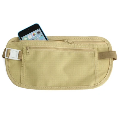 £3.35 • Buy Discreet Money Bag Waist Belt Travel Bum Bag Fanny Pack Holiday Festival Pouch