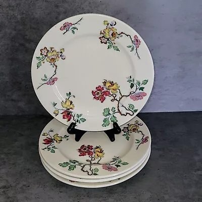 Set Of 4 Vintage True Ivory Mayer  Rosedale  9” Luncheon Plates • $19