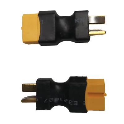 2X Female XT60 To Male T Plug Deans No Wire Battery Adapter USA • $4.99