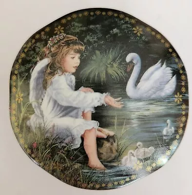 Vintage Ardleigh Elliott  An Angel Sharing  Music Box & Coa Donna Brooks 1997 • $18