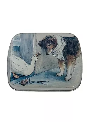 Vintage Beatrix Potter Tin Trinket Box W/ Duck & Dog Hunky Dory Designs 1989 • $17.90