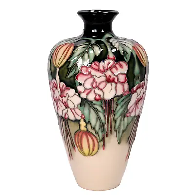 Moorcroft Pottery Vase Fuchsia Pattern By Kerry Godwin Circa 2001 • £230