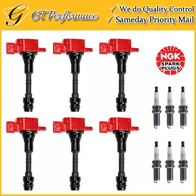 Performance Ignition Coil & NGK Spark Plug 6PCS For I35/ Frontier Maxima Xterra • $149.99