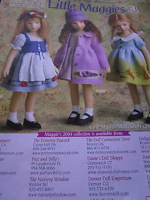 Maggie Iacono LITTLE MAGGIES/ Heidi/Taylor/Elise Doll Advertisement Ad ONLY • $3.56
