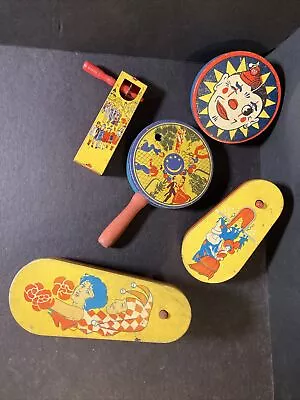 Vintage Noise Makers Kirchhoff US Metal Toy All Work Lot Of 5 Total • $39.99