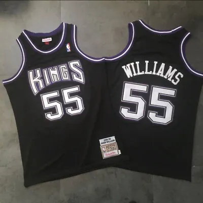 Sacramento Kings Jason Williams Black Basketball Vintage Throwback #55 Jersey • $45.65