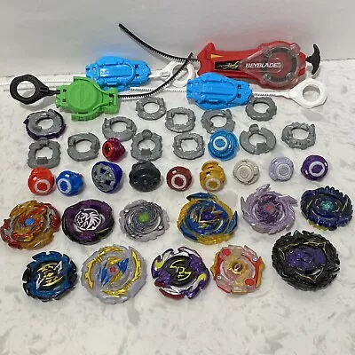 Beyblade Metal Burst Fusion Lot Of 38 Parts Ring Wheels Spin Track Tips As Shown • $34.95