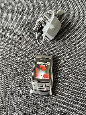 Samsung D840 Slide Mobile Phone Unlocked Fully Working VERY Rare Silver Retro • £49.99