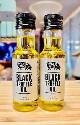 2 Black Truffle Oil - Extra Virgin Olive Oil For Cooking & Seasoning - 3.38 Oz • $25.95