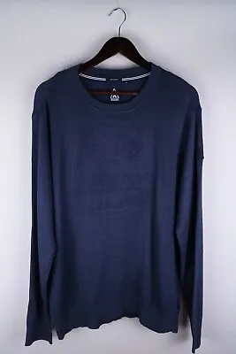 Gaastra SPORT Men Jumper Knit Casual Blue Cotton Blend Pullover Size 2XL • $35.30