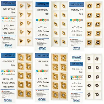 CCMT TCMT DCMT CNMG Indexable Carbide Turning Inserts. Steel/General Purpose • £6.99