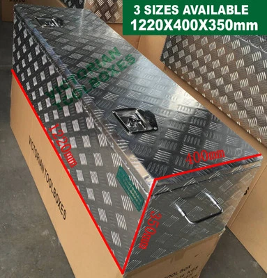 $320 • Buy Heavy Duty Aluminium Toolbox 1220x400x350mm Top Open 2 Locks Ute Truck Tool Box